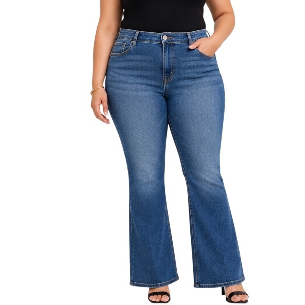 Torrid Trio Fit Slim Boot Limitless Stretch Jeans Blue Medium Wash 16T 20T Tall